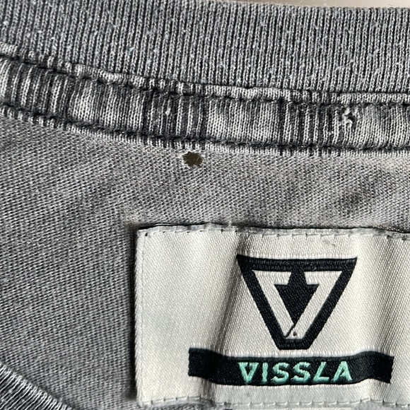 Visla Men’s Gray T-shirt size - Picture 6 of 7